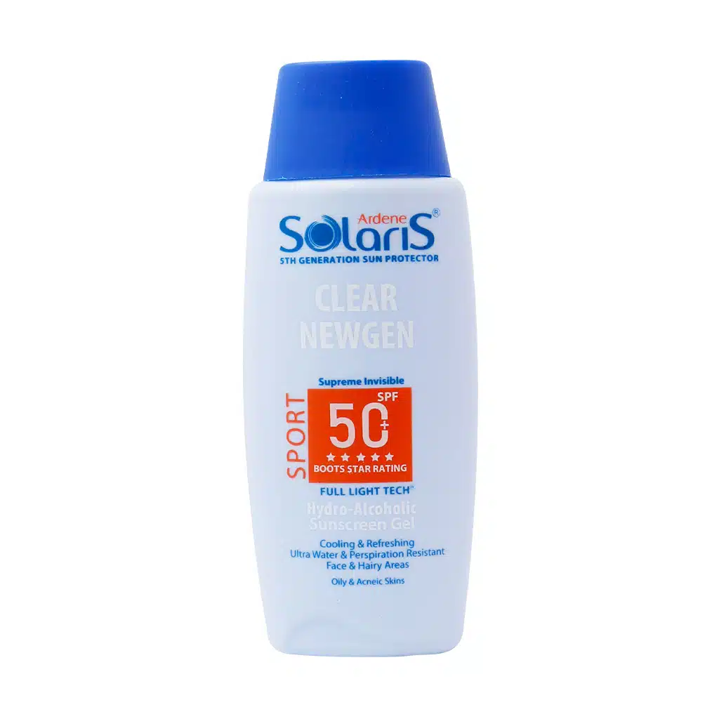 ژل ضد آفتاب SPF50 اسپرت کلیر نیوژن سولاریس آردن 100 میلی لیتر